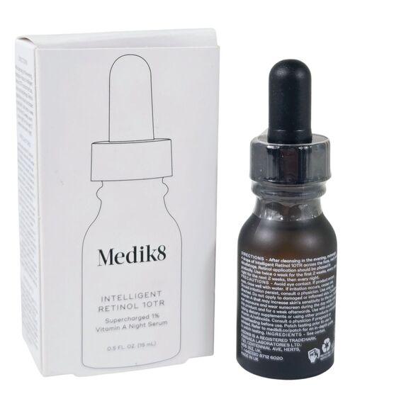 Medik8 Intelligent Retinol 10TR Vit A Night Serum 0.5 fl oz / 15ml Full Size NIB - Picture 2 of 5